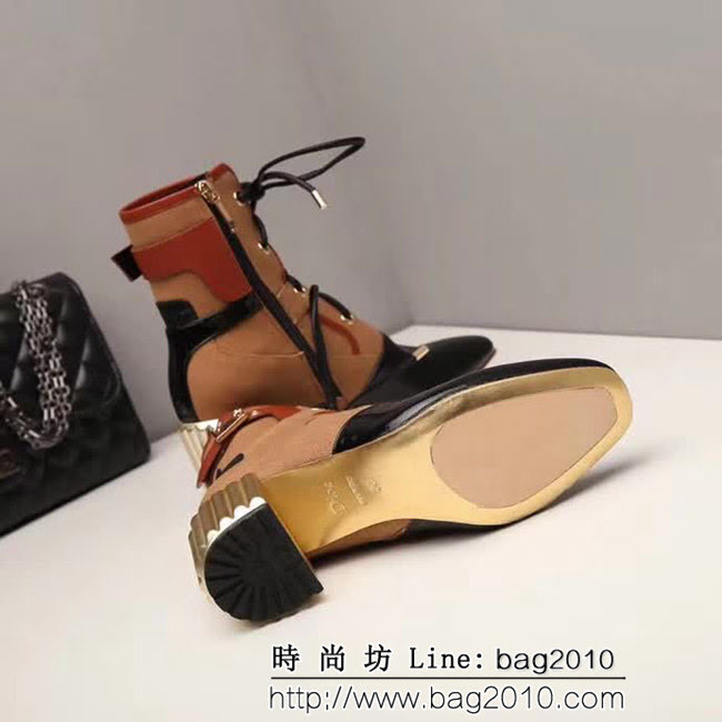 DIOR迪奧 新款靴子系列 軟牛漆皮+十字棉布 時尚短靴 QZS1404
